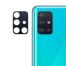 Защитное стекло на заднюю камеру для SAMSUNG Galaxy A51, цвет черный