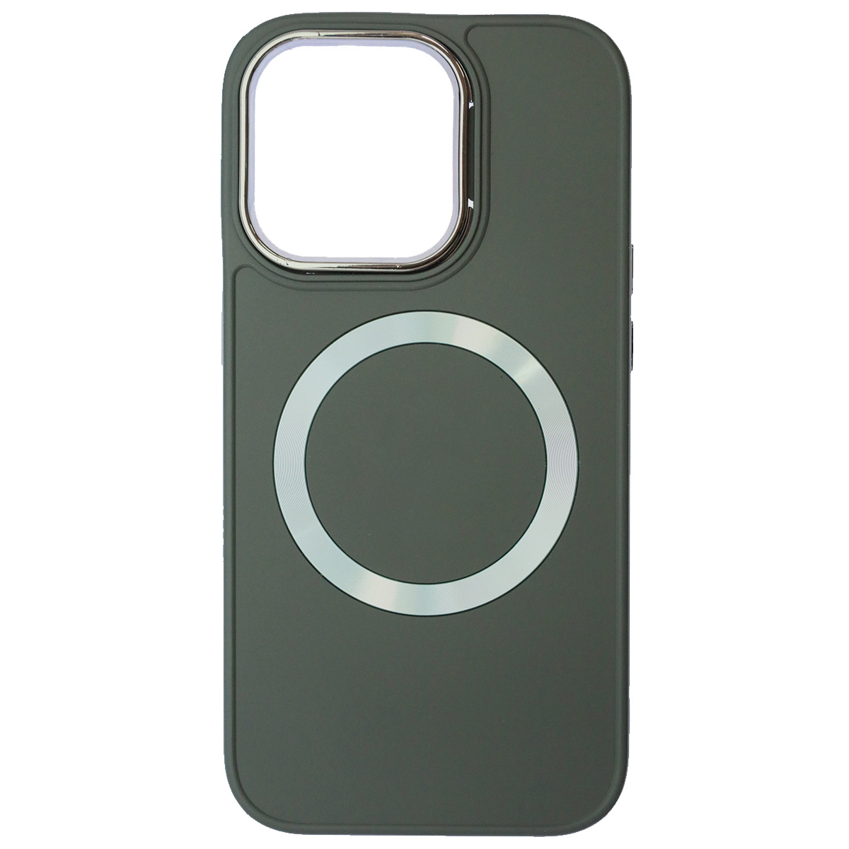 Чехол накладка с поддержкой MagSafe для APPLE iPhone 14 Pro (6.1"), силикон, пластик, цвет темно серый