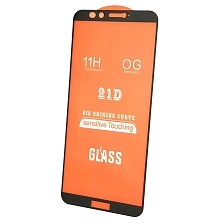 Защитное стекло 21D для HUAWEI P Smart 2018 (FIG-LX1), Enjoy 7S (FIG-LX1), цвет окантовки черный Защитное стекло 21D для HUAWEI P Smart 2018 (FIG-LX1), Enjoy 7S (FIG-LX1), цвет окантовки черный