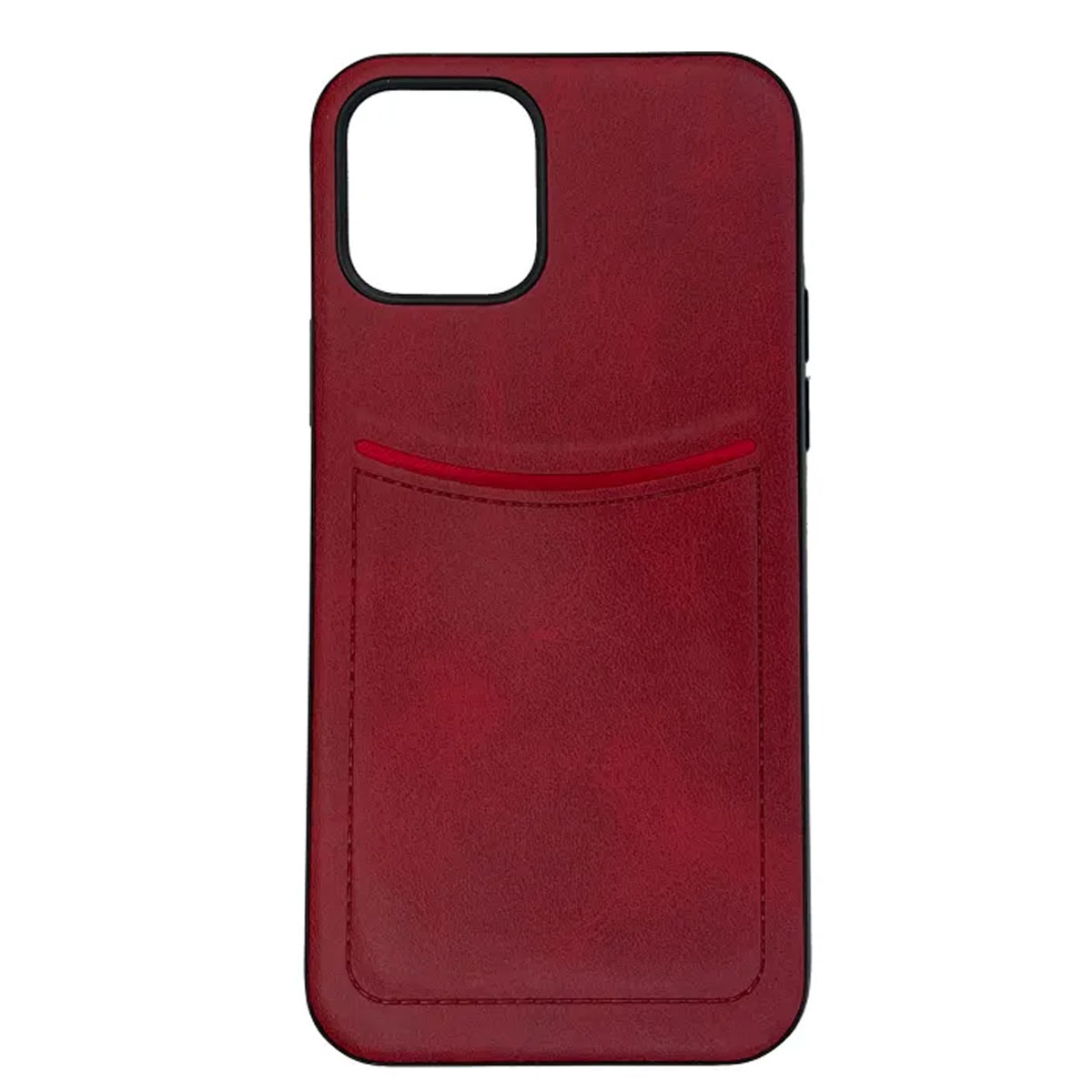 Чехол накладка ILEVEL для APPLE iPhone 12 (6.1"), iPhone 12 Pro (6.1"), силикон, отдел для карт, цвет черно красный Чехол накладка ILEVEL для APPLE iPhone 12 (6.1"), iPhone 12 Pro (6.1"), силикон, отдел для карт, цвет черно красный