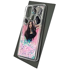 Чехол накладка TransFusion для SAMSUNG Galaxy M30s (SM-M307F), M21 (SM-M215), M31 (SM-M315), силикон, переливашка, рисунок Девушка с шариками