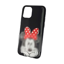 Чехол накладка для APPLE iPhone 11 Pro, силикон, рисунок Мышка с бантом