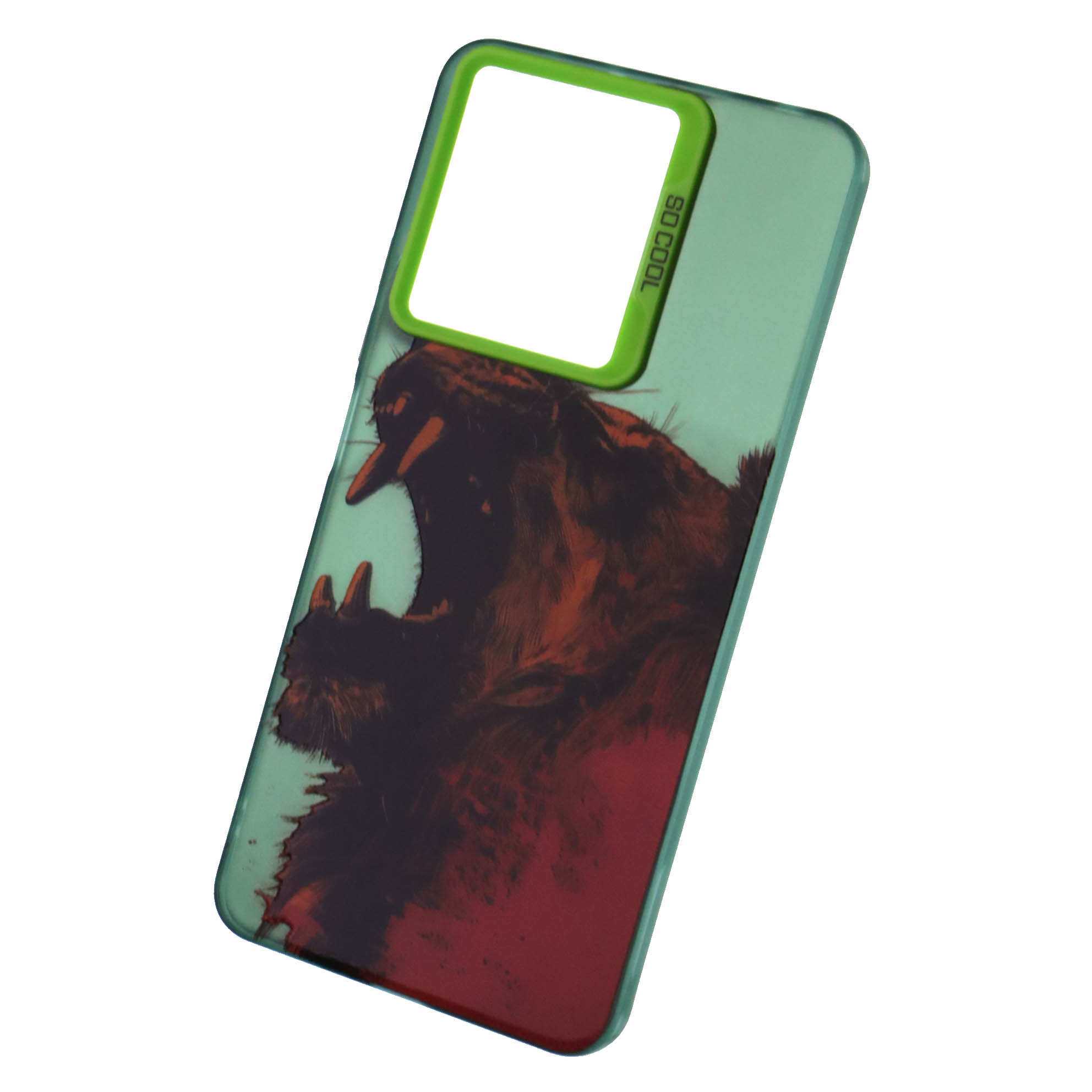 Чехол накладка для XIAOMI Redmi Note 13 4G, пластик, силикон, рисунок Рычащий лев