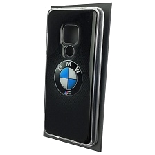 Чехол накладка для HUAWEI Mate 20, силикон, глянцевый, рисунок Знак БМВ серии М