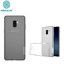 TPU Nature Series Nillkin чехол-накладка (силикон-0.6mm) SAMSUNG Galaxy A8 2018 серый.
