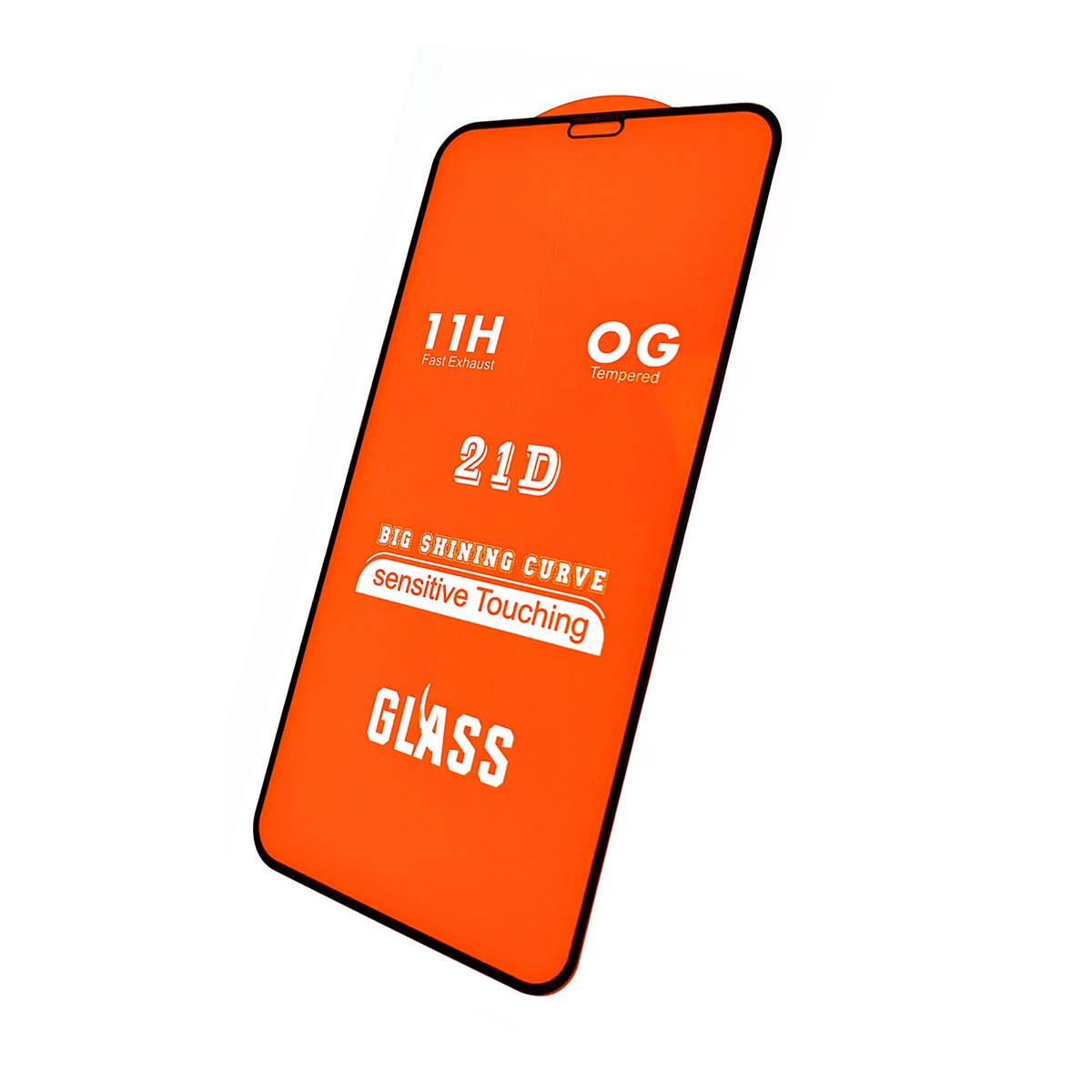 Защитное стекло 21D для APPLE iPhone X, iPhone XS, iPhone 11 Pro, цвет окантовки черный