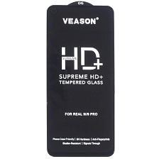 Защитное стекло VEASON HD+ для Realme 9i, Realme 9 Pro, цвет окантовки черный