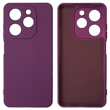 Чехол накладка NANO для TECNO SPARK GO 2024, POP 8, силикон, бархат, цвет фиолетовый