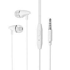 Гарнитура (наушники с микрофоном) проводная, BOROFONE BM25 Sound edge, цвет белый Гарнитура (наушники с микрофоном) проводная, BOROFONE BM25 Sound edge, цвет белый