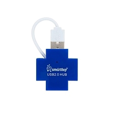 USB-Хaб SMARTBUY 6900, 4 порта, цвет синий