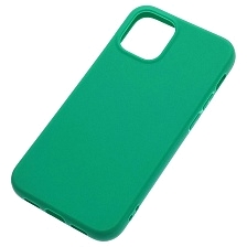 Чехол накладка для APPLE iPhone 12 mini (5.4"), силикон, цвет зеленый