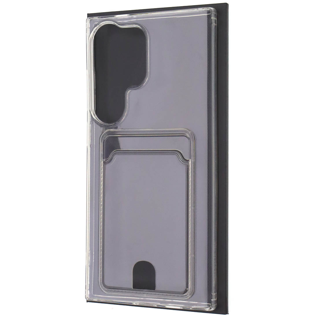 Чехол накладка CARD CASE для SAMSUNG Galaxy S24 Ultra, силикон, отдел для карт, цвет прозрачный Чехол накладка CARD CASE для SAMSUNG Galaxy S24 Ultra, силикон, отдел для карт, цвет прозрачный