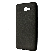 Чехол накладка Soft touch для SAMSUNG Galaxy J7 2017, пластик, цвет черный.