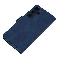 Чехол книжка NICE для SAMSUNG Galaxy A55 5G, защита камеры, экокожа, визитница, цвет темно синий