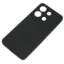 Чехол накладка NANO для XIAOMI Redmi Note 13 4G, защита камеры, силикон, бархат, цвет черный