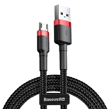 Кабель BASEUS CATKLF-U91 USB Type C, 2A, длина 3 метра, цвет черно красный