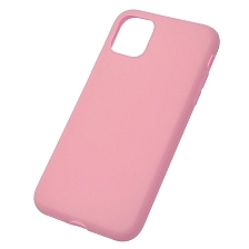 Чехол накладка SOFT TOUCH для APPLE iPhone 11, силикон, матовый, цвет розовый