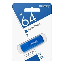 Флешка USB 2.0 64GB SMARTBUY Scout, цвет синий