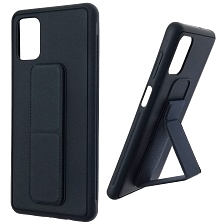 Чехол накладка L NANO для SAMSUNG Galaxy M51 (SM-M515), силикон, держатель, цвет темно синий