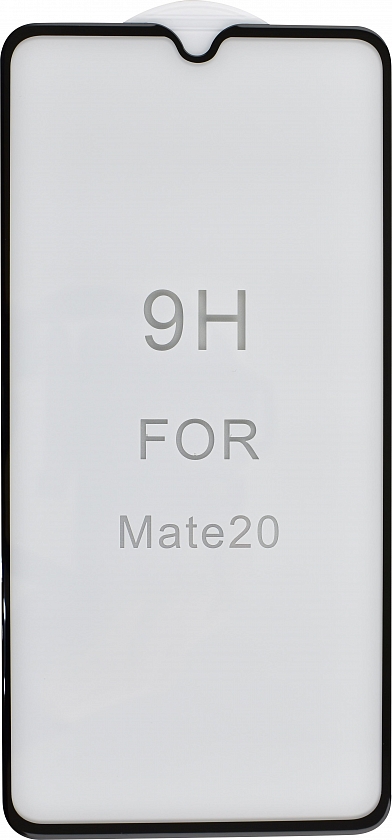 Защитное стекло "5D" Full Glue для HUAWEI Mate 20, цвет канта чёрный.