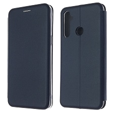 Чехол книжка STYLISH для Realme C3, экокожа, визитница, цвет темно синий