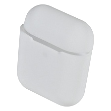 Чехол Silicon Case Slim для беспроводных наушников APPLE AirPods 1, AirPods 2, силикон, цвет белый