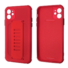 Чехол накладка LADDER NANO для APPLE iPhone 11, силикон, держатель, цвет красный