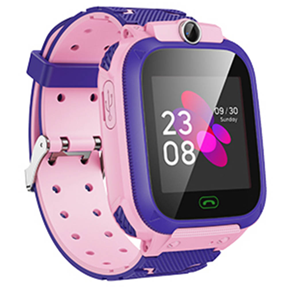 Умные часы для детей HOCO Y105, слот SIM, GPS, GSM, камера, 400mAh, цвет фиолетово розовый Умные часы для детей HOCO Y105, слот SIM, GPS, GSM, камера, 400mAh, цвет фиолетово розовый