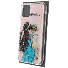 Чехол накладка Vinil для APPLE iPhone 11, силикон, блестки, глянцевый, рисунок Mommy's Girl