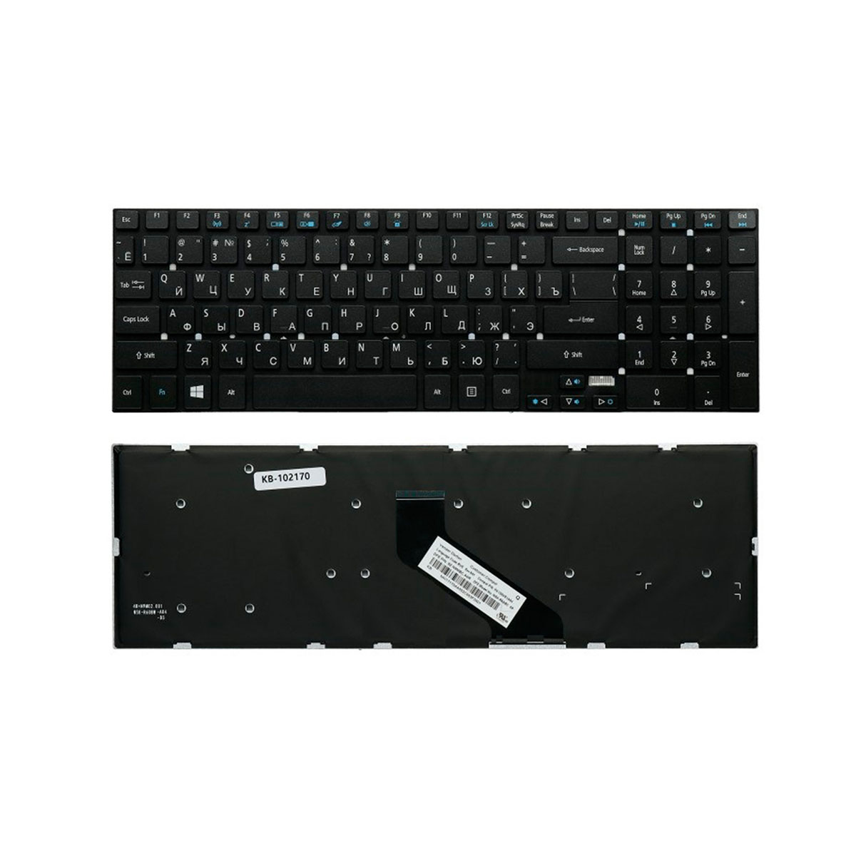 Клавиатура для ноутбука ACER Aspire 5755G, 5830G, 5830TG, цвет черный