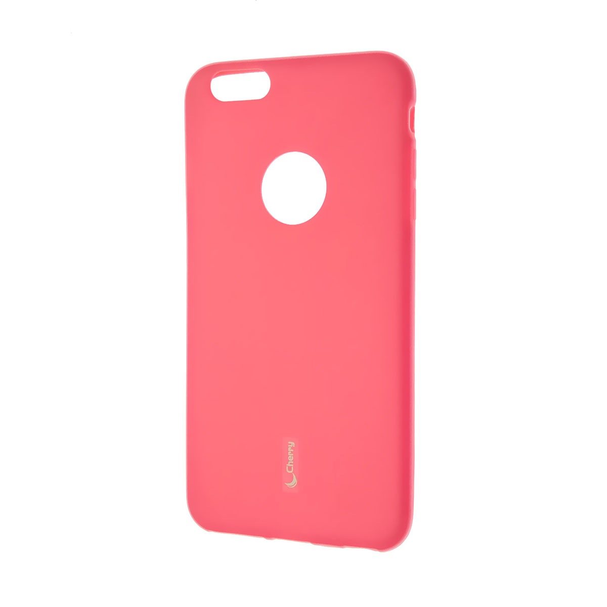 Чехол накладка Cherry для APPLE iPhone 6 Plus, 6S Plus, силикон, цвет розовый.