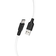 Кабель HOCO X21 Plus USB Type C, 3A, длина 2 метра, цвет белый