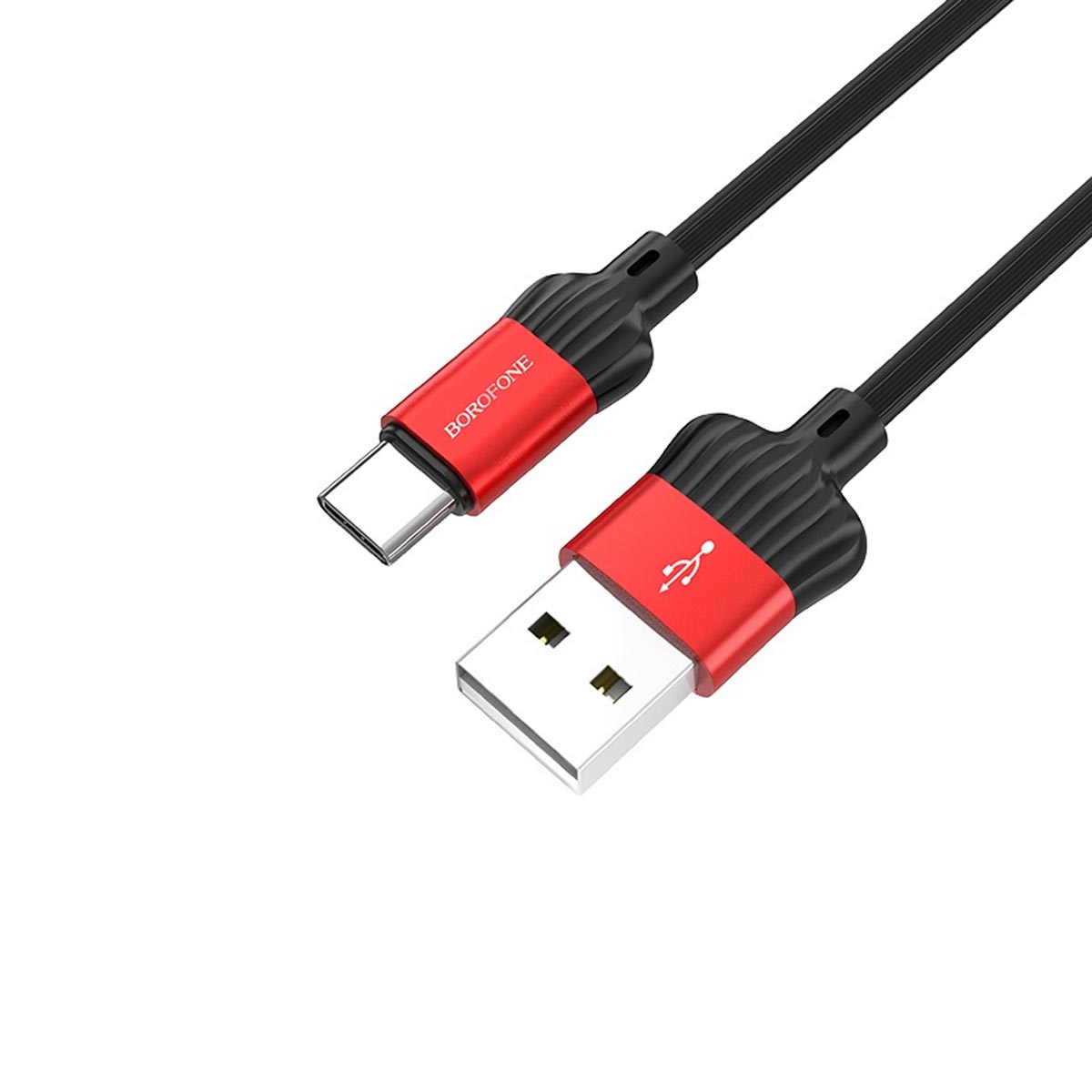 Кабель BOROFONE BX28 Dignity USB Type C, 3А, длина 1 метр, силикон, цвет красный