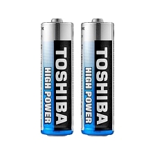 Батарейка TOSHIBA HIGH POWER LR6 AA Shrink 2 Alkaline 1.5V