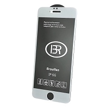 Защитное стекло 9H BRAUFFEN для APPLE iPhone 6, iPhone 6S, цвет окантовки белый Защитное стекло 9H BRAUFFEN для APPLE iPhone 6, iPhone 6S, цвет окантовки белый