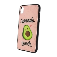 Чехол накладка для APPLE iPhone XR, силикон, стекло, рисунок AVOCADO LOVER. Чехол накладка для APPLE iPhone XR, силикон, стекло, рисунок AVOCADO LOVER.