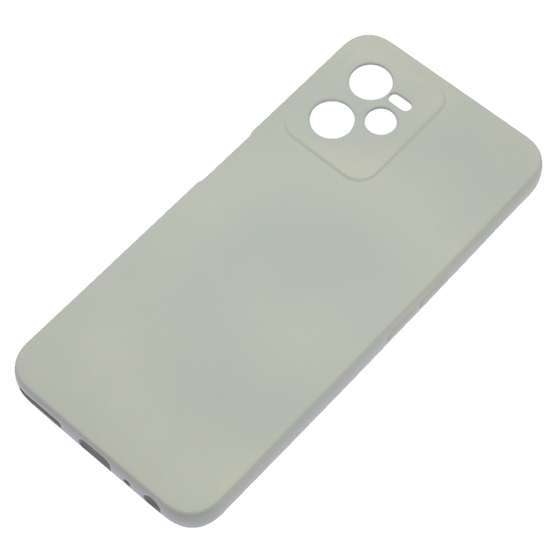 Чехол накладка Silicon Cover для Realme C35, силикон, бархат, цвет серый
