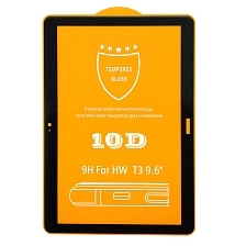 Защитное стекло 10D для HUAWEI Mediapad T3 9.6" (AGS-L09), цвет окантовки черный. Защитное стекло 10D для HUAWEI Mediapad T3 9.6" (AGS-L09), цвет окантовки черный.