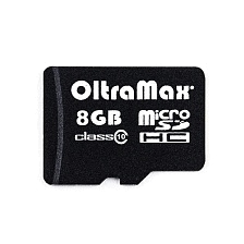 Карта памяти MicroSDHC 8GB OltraMax Class 10, без адаптера