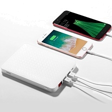 Внешний аккумулятор, Power Bank HOCO J29B, 20000 mAh, LCD дисплей, цвет белый.