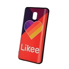 Чехол накладка для XIAOMI Redmi 8A, силикон, рисунок Likee Red.