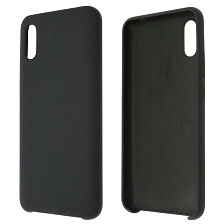 Чехол накладка Silicon Cover для XIAOMI Redmi 9A, силикон, бархат, цвет черный