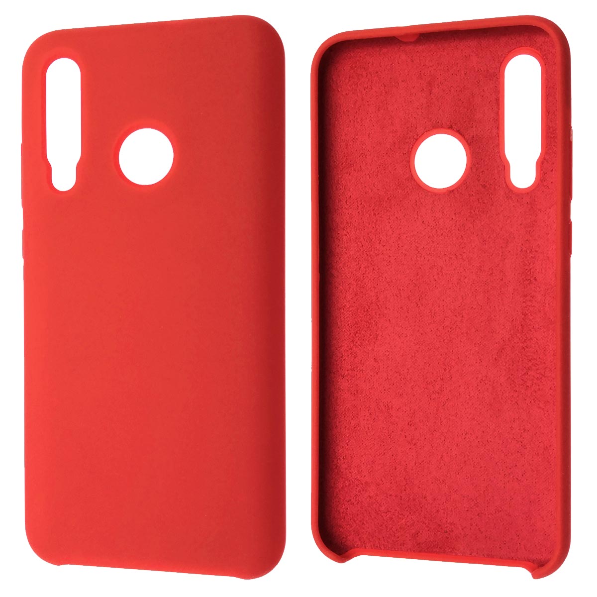 Чехол накладка Silicon Cover для HUAWEI Honor 10i, силикон, бархат, цвет красный