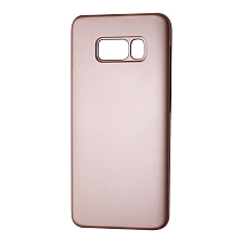 Чехол накладка ORIGINAL CASE для SAMSUNG Galaxy S8 (SM-G950), пластик, цвет розовое золото.