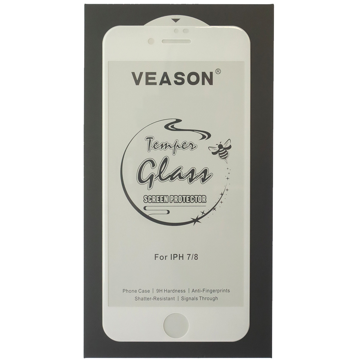 Защитное стекло VEASON для APPLE iPhone 7, iPhone 8, цвет окантовки белый