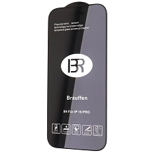 Защитное стекло Brauffen для APPLE iPhone 16 Pro, цвет окантовки черный