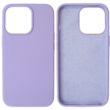 Чехол накладка Silicon Case для APPLE iPhone 13 Pro (6.1), силикон, бархат, цвет сиреневый
