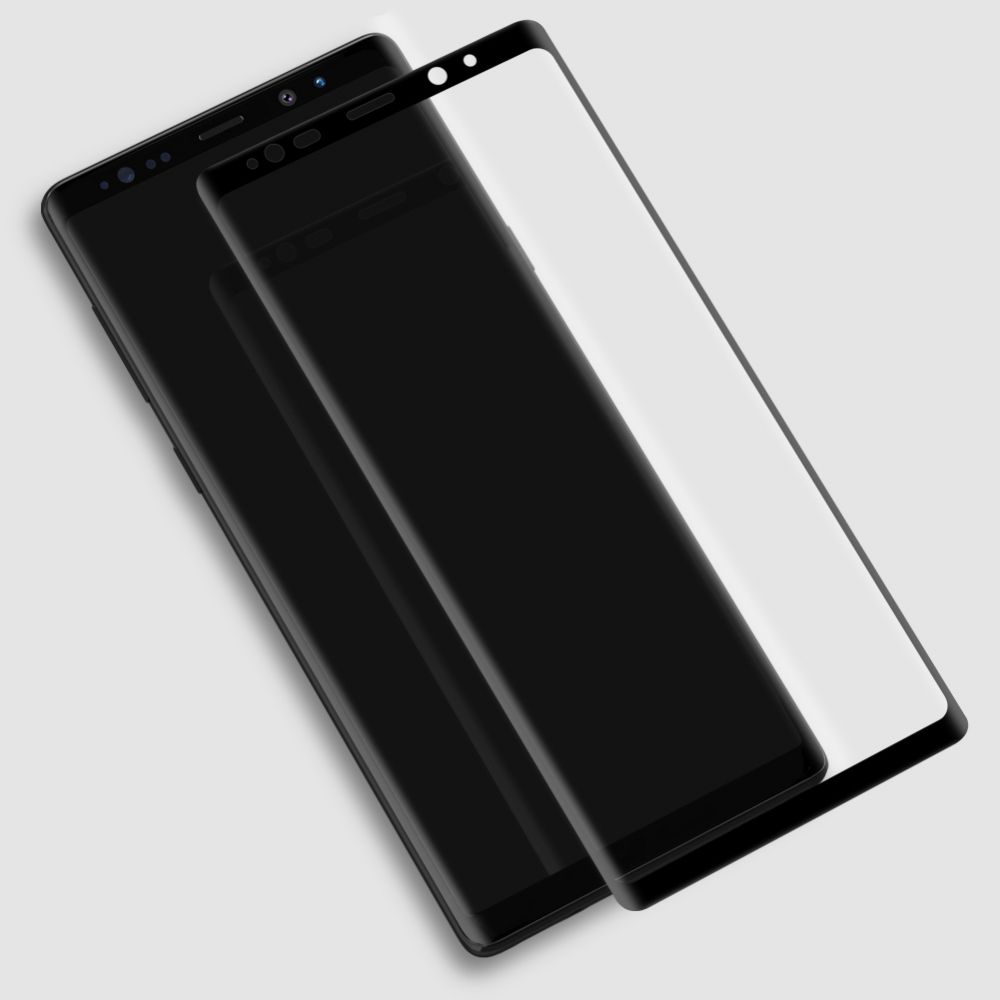 Защитное стекло 5D Full Glass /полный экран, упак-картон/ для Samsung Note 9 черный.