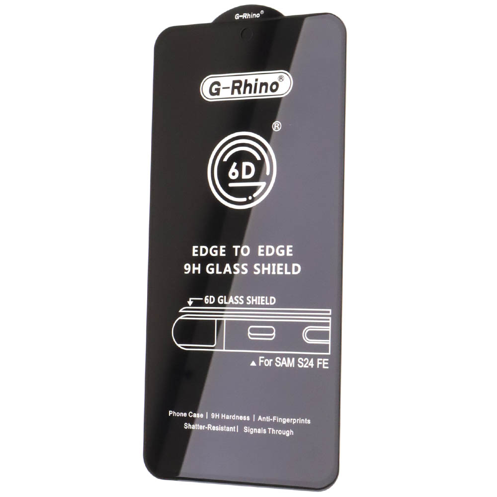 Защитное стекло 6D G-Rhino для SAMSUNG Galaxy A36, Galaxy A56, Galaxy S24 FE, Galaxy M56, цвет окантовки черный