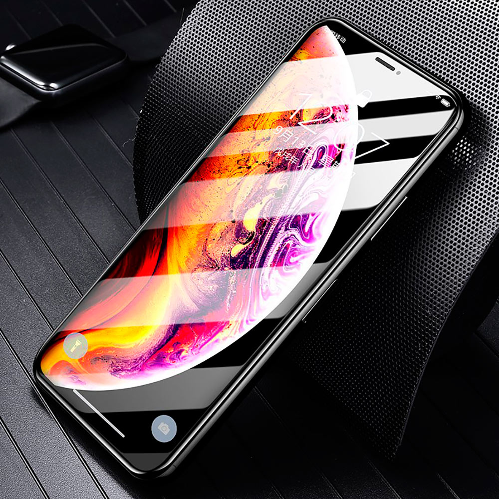 Защитное стекло "5D" Full Glue для APPLE iPhone XS MAX (6.5"), цвет канта чёрный. Защитное стекло "5D" Full Glue для APPLE iPhone XS MAX (6.5"), цвет канта чёрный.